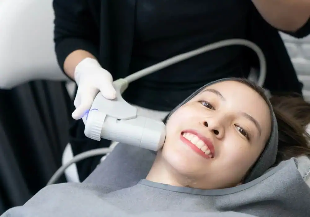 HIFU treatment West Hampstead in progress