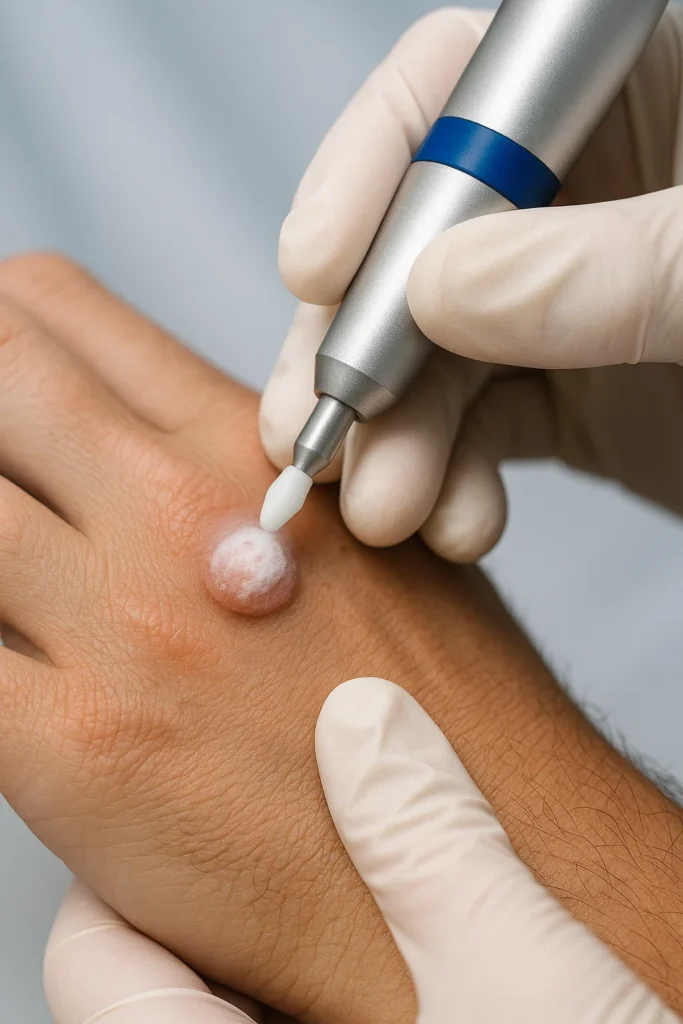 example of wart removal West Hampstead using cryopen