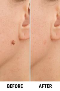 Skin tags removal West Hampstead before and after