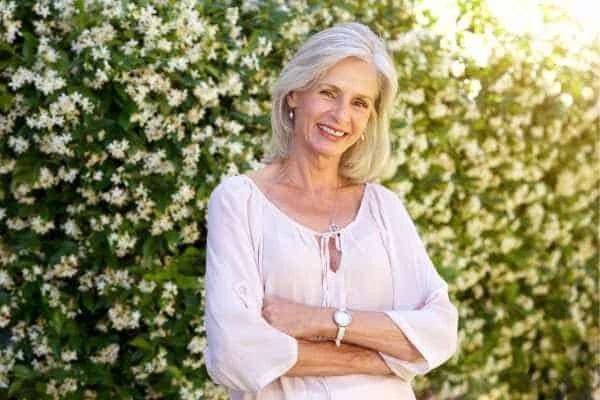 Older woman happy with urinary incontinence treatment West Hampstead