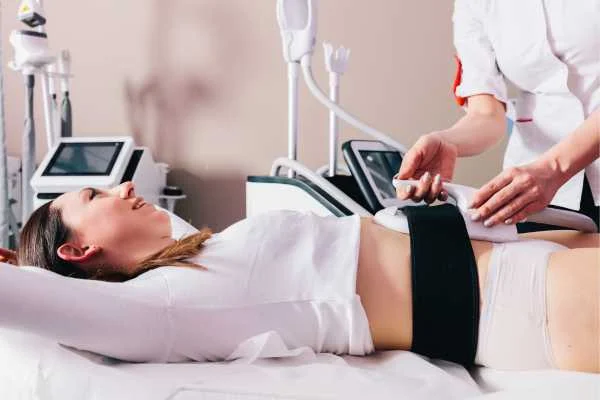 woman having body sculpting to help improve her body image and her mental health West Hampstead